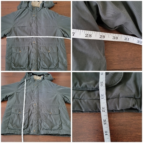 Vtg 90s Members Only Hooded Heavyweight Zip-Up Microfiber Jacket Men's XXL Green - Picture 10 of 11